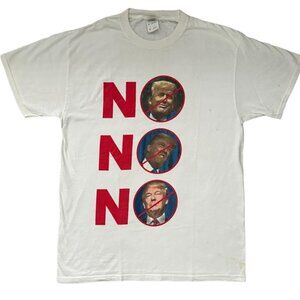 FRUIT OF THE LOOM DONALD TRUMP inchNOinch White Graphic T Shirt in Medium